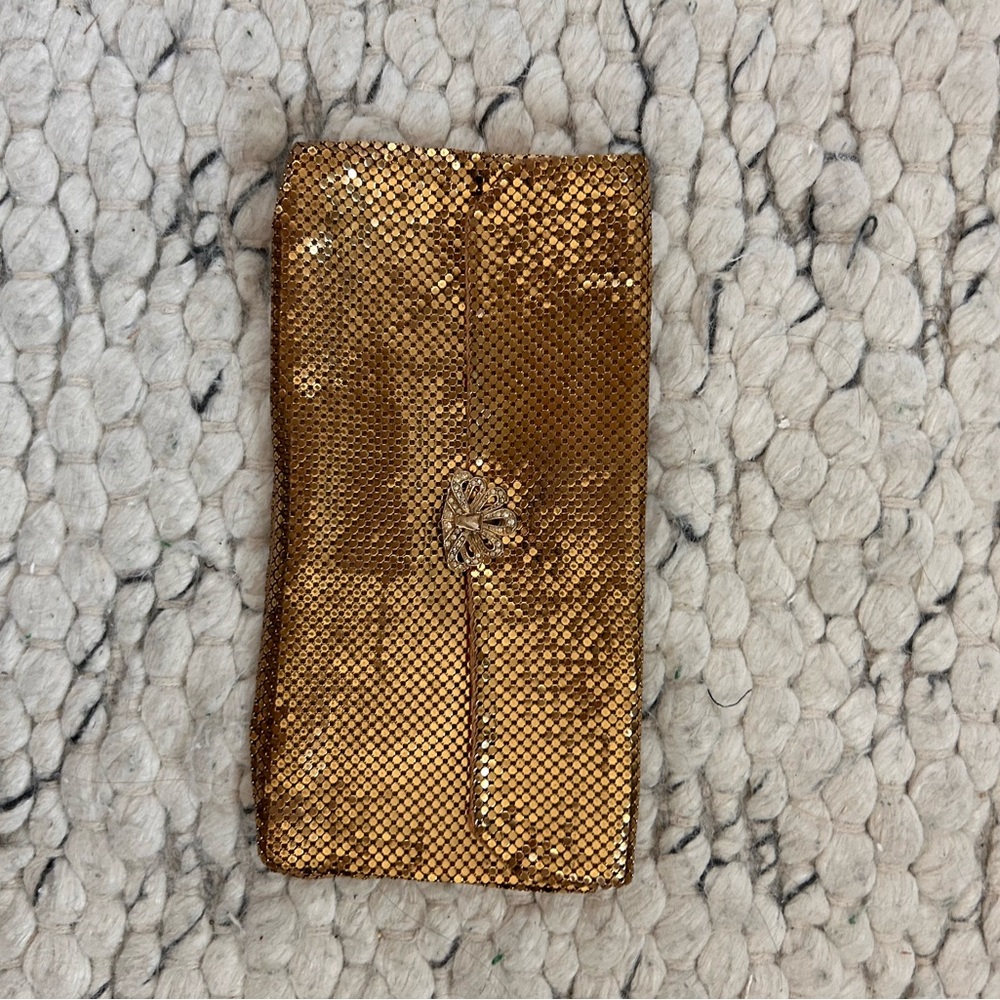 Whiting & Davis Gold Mesh Clutch - Picture 3 of 7